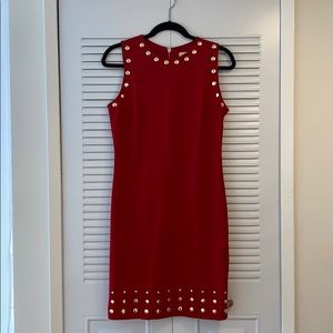 MICHAEL Michael Kors Red Studded Dress